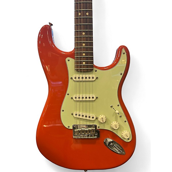 Used 2022 Fender Player Stratocaster Fiesta Red Solid Body Electric Guitar