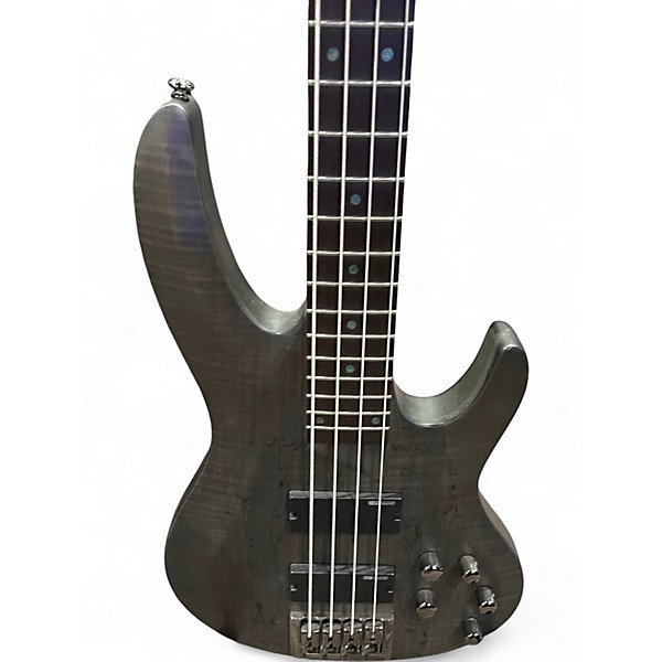 Used ESP LTD B-204 TRANS BLACK Electric Bass Guitar