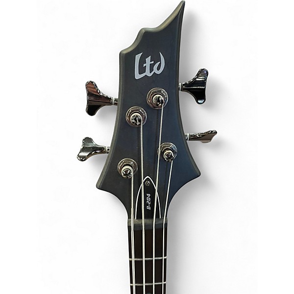 Used ESP LTD B-204 TRANS BLACK Electric Bass Guitar