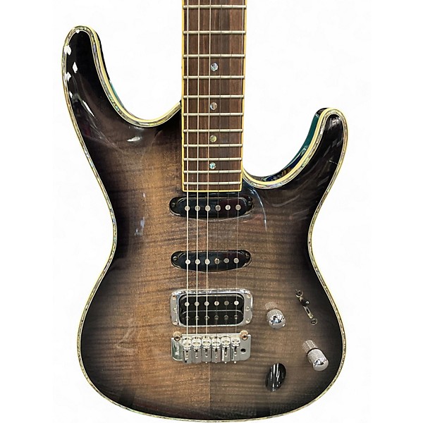 Used Ibanez SA260FM SA Series Trans Black Solid Body Electric Guitar