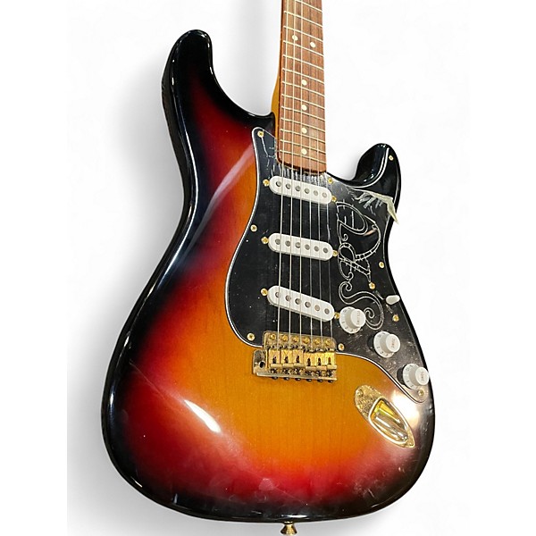 Used 2004 Fender Artist Series Stevie Ray Vaughan Stratocaster 3 Color Sunburst Solid Body Electric Guitar