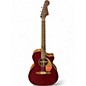 Used Fender Newporter Player Burgundy Acoustic Electric Guitar thumbnail