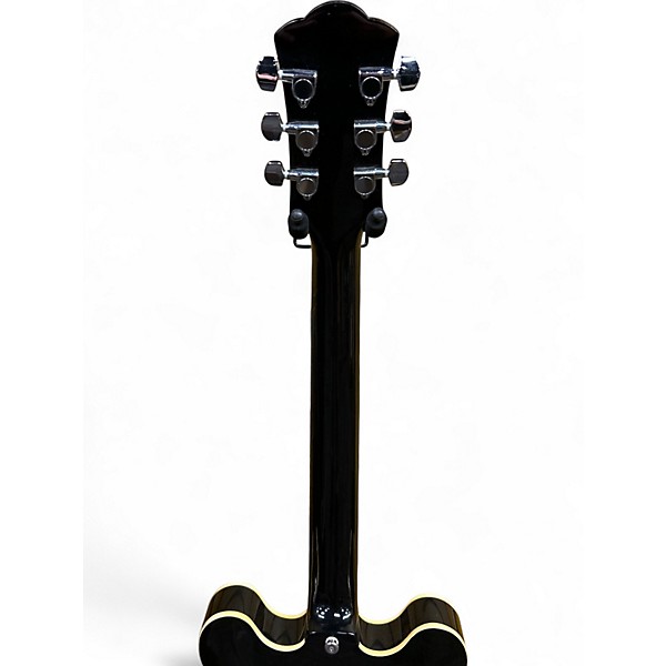 Used Carlo Robelli 335 style Black Hollow Body Electric Guitar