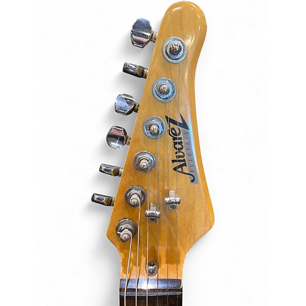 Used Alvarez Villain Black Solid Body Electric Guitar