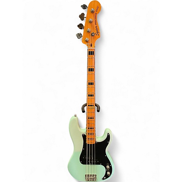 Used Squier Classic Vibe 1970S Precision Bass Surf Green Electric Bass Guitar
