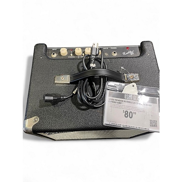Used Fender Rumble 25 25W 1x10 Bass Combo Amp