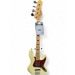 Used Tagima TJB4 Antique Ivory Electric Bass Guitar