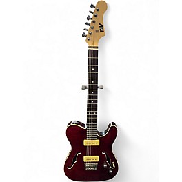 Used Iyv Semi hollow Red Hollow Body Electric Guitar