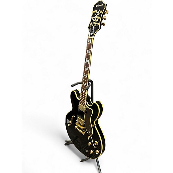 Used Epiphone Sheraton II Pro Black Hollow Body Electric Guitar