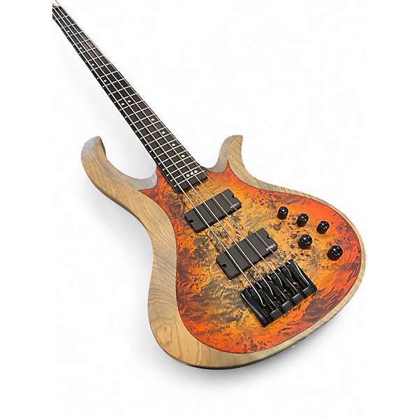 Used Schecter Guitar Research Riot 4 String INFERNO BURST Electric Bass Guitar