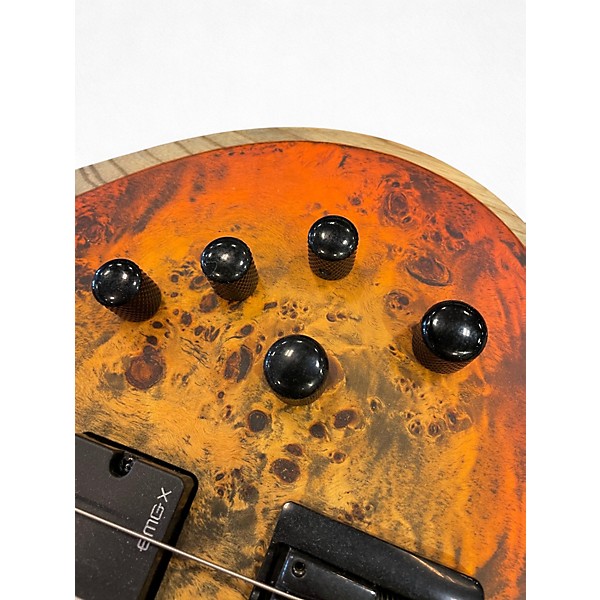 Used Schecter Guitar Research Riot 4 String INFERNO BURST Electric Bass Guitar