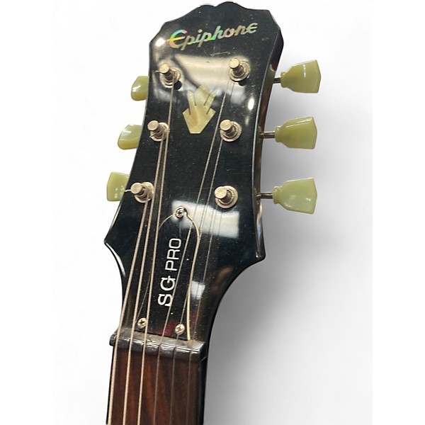 Used Epiphone SG Pro silver burst Solid Body Electric Guitar