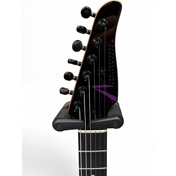 Used 2025 Tom Anderson Drop Top Transparent Purple to Black Burst Solid Body Electric Guitar