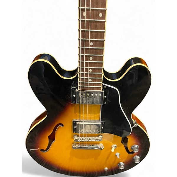 Used Epiphone ES335 3 Color Sunburst Hollow Body Electric Guitar