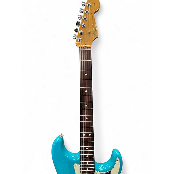 Used Fender American Professional II Stratocaster Miami Blue Solid Body Electric Guitar