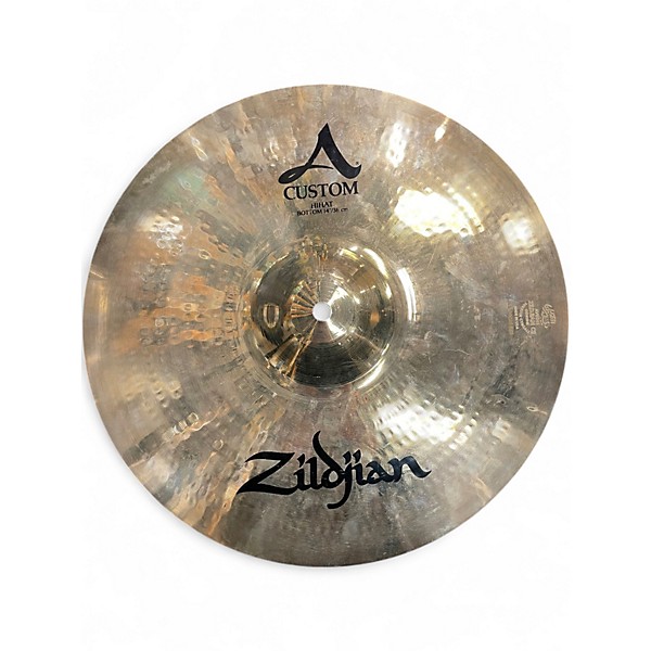 Used Zildjian 14in A Custom Hi Hat Pair Cymbal