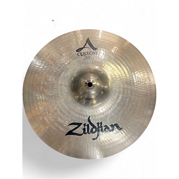 Used Zildjian 14in A Custom Hi Hat Pair Cymbal