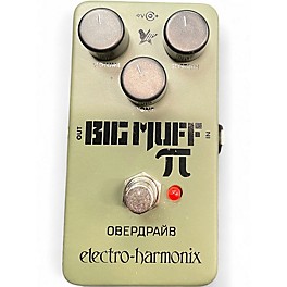 Used Electro-Harmonix Green Russian Big Muff Pi Fuzz Effect Pedal