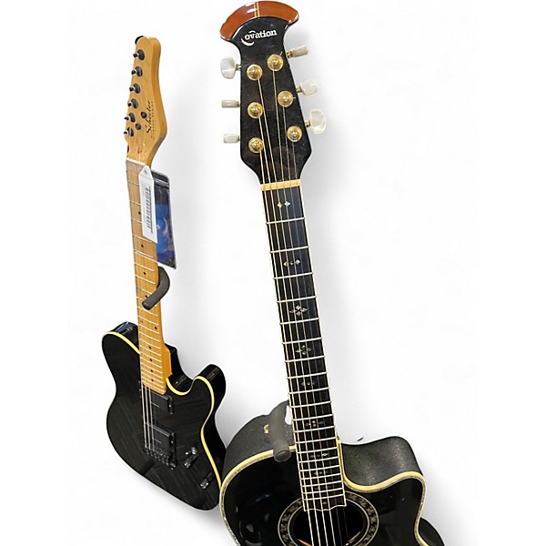 Used Ovation C2079AX Black Acoustic Electric Guitar