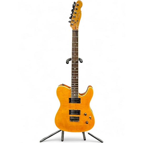 Used Fender Special Edition Custom Telecaster FMT HH Amber Solid Body Electric Guitar