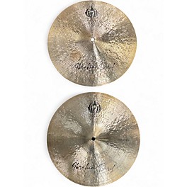 Used Diril 15in Ibrahim Master Design Series Raw Bell Hihat Pair Cymbal