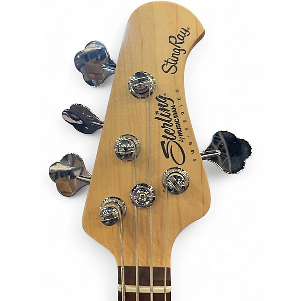 Used Sterling by Music Man StingRay pelham blue sparkle Electric Bass Guitar