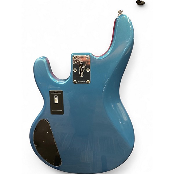 Used Sterling by Music Man StingRay pelham blue sparkle Electric Bass Guitar