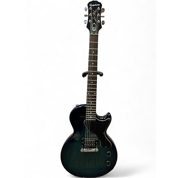 Used Epiphone Les Paul Junior Trans Blue Solid Body Electric Guitar