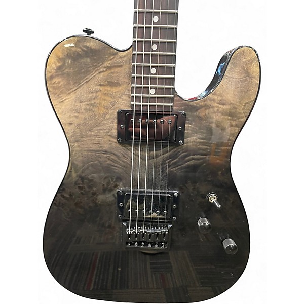 Used Schecter Guitar Research Diamond Series PT Charcoal Burst Solid Body Electric Guitar