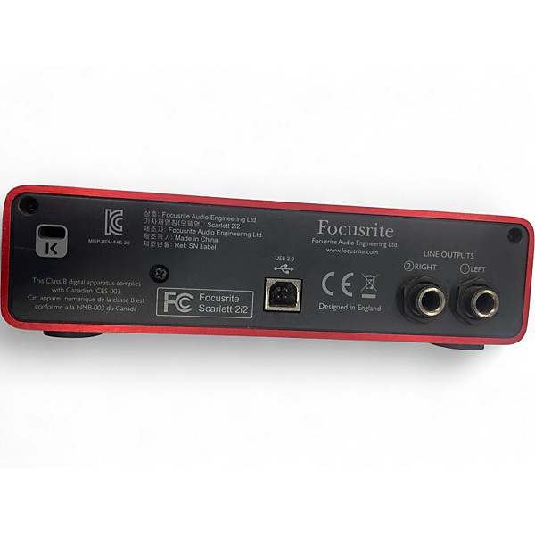Used Focusrite Scarlett 2i2 Audio Interface