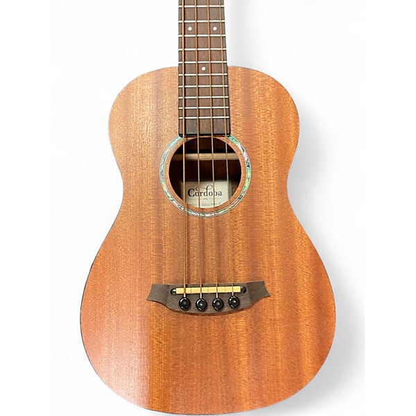 Used Cordoba Mini II Bass MH-E Natural Acoustic Bass Guitar