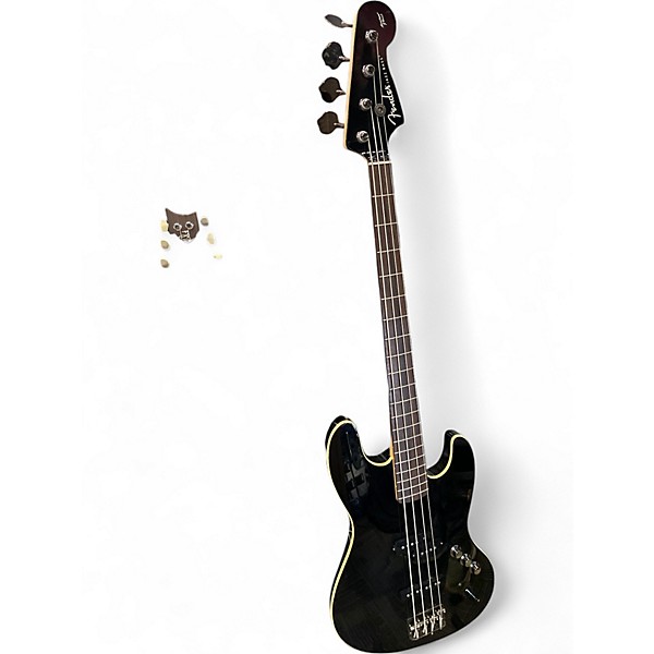 Used Fender Aerodyne 4-String Jazz Bass Black Electric Bass Guitar