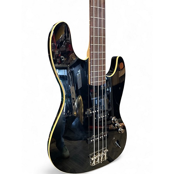 Used Fender Aerodyne 4-String Jazz Bass Black Electric Bass Guitar