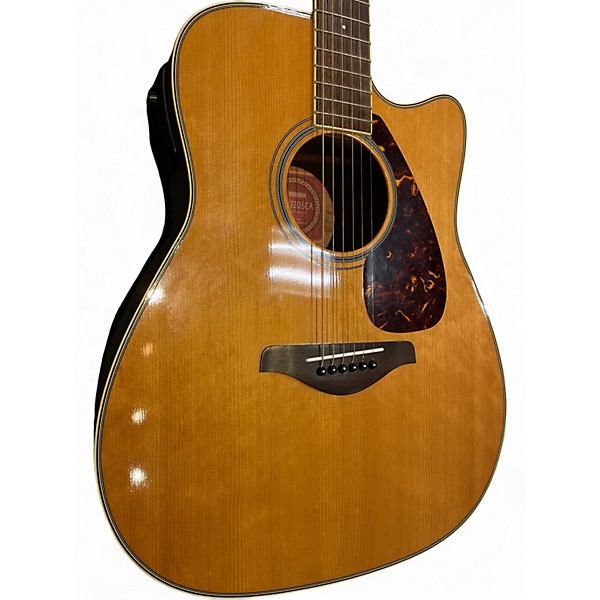 Used Yamaha FGX720SCA Natural Acoustic Electric Guitar