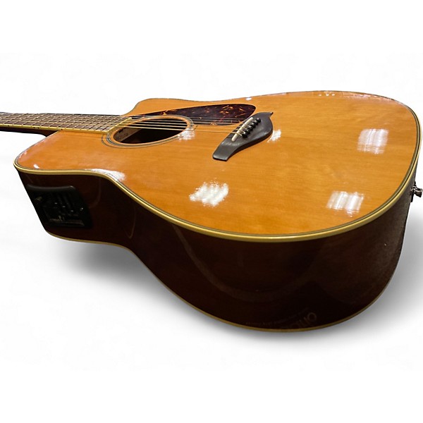 Used Yamaha FGX720SCA Natural Acoustic Electric Guitar