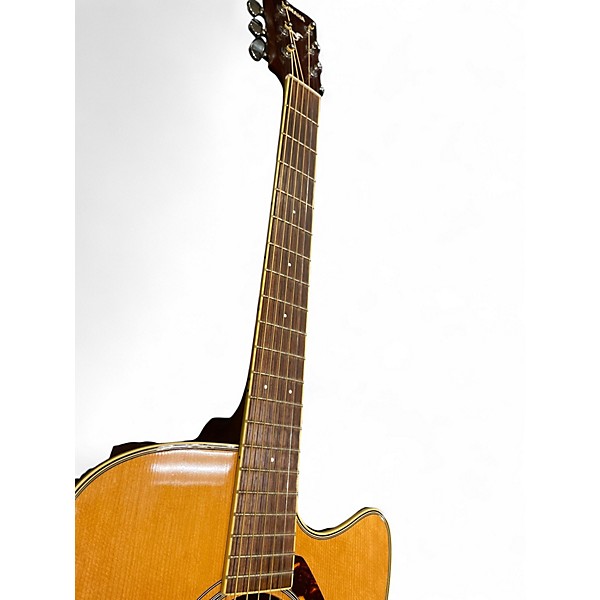 Used Yamaha FGX720SCA Natural Acoustic Electric Guitar