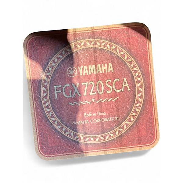 Used Yamaha FGX720SCA Natural Acoustic Electric Guitar