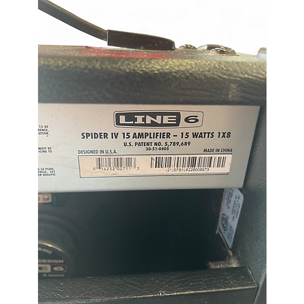 Used Line 6 Spider IV 15W 1X8 Guitar Combo Amp