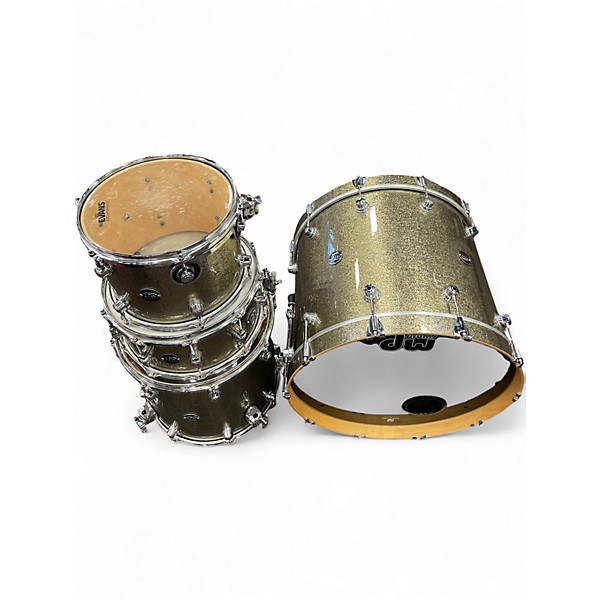 Used DW 4 Piece Performance Series Titanium Sparkle Drum Kit