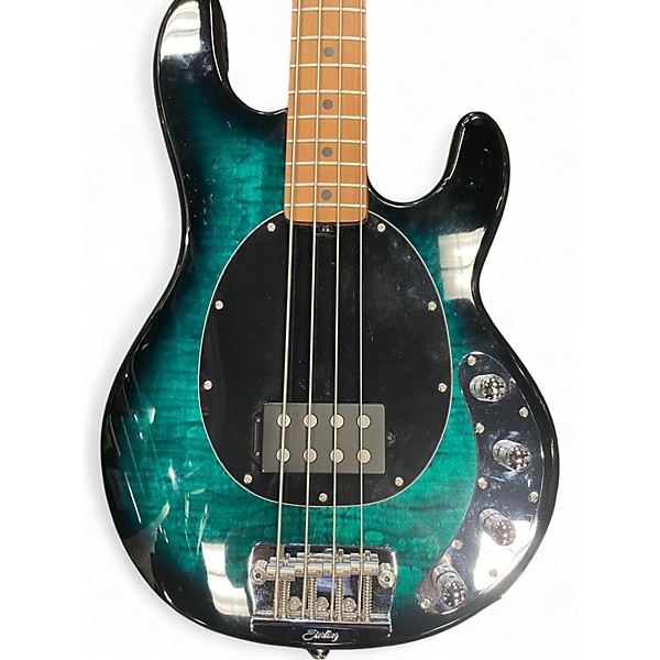 Used Sterling by Music Man Ray34 TEAL Electric Bass Guitar
