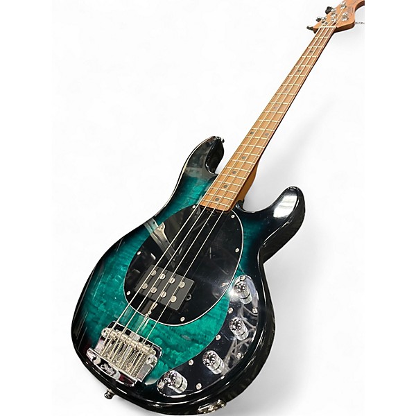 Used Sterling by Music Man Ray34 TEAL Electric Bass Guitar