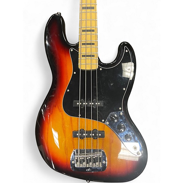 Used G&L Tribute JB 3 Color Sunburst Electric Bass Guitar