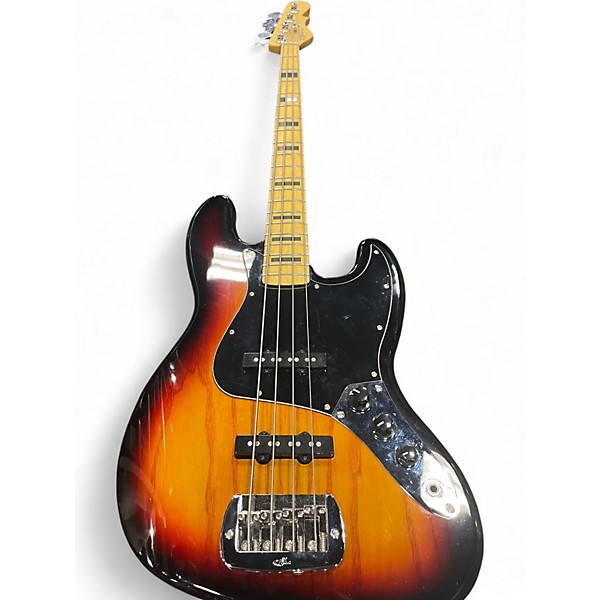 Used G&L Tribute JB 3 Color Sunburst Electric Bass Guitar