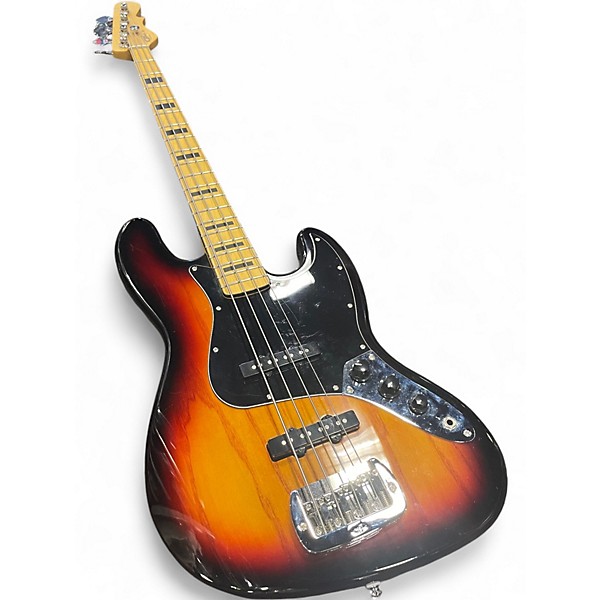 Used G&L Tribute JB 3 Color Sunburst Electric Bass Guitar