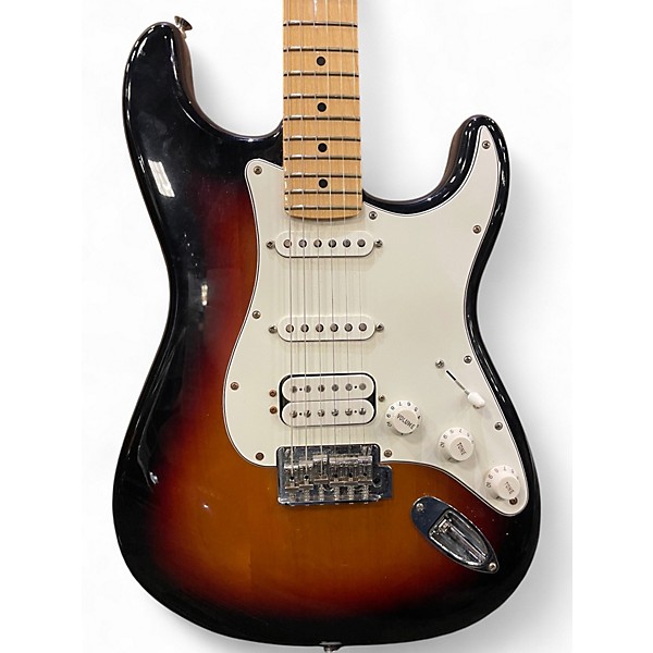 Used Fender Standard Stratocaster HSS 3 Tone Sunburst Solid Body Electric Guitar