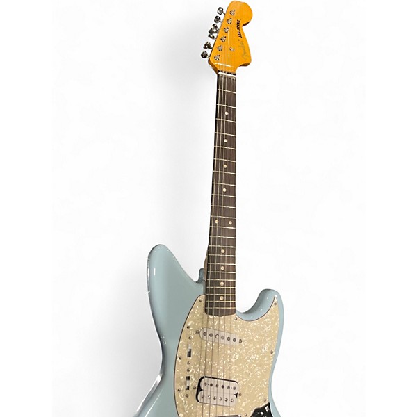 Used Fender Jagstang Blue Solid Body Electric Guitar