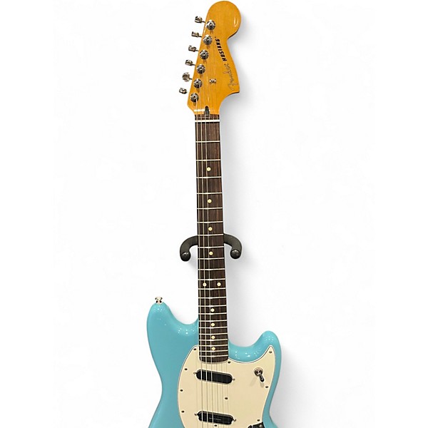 Used Fender Player 2 Mustang Aquatone Blue Solid Body Electric Guitar