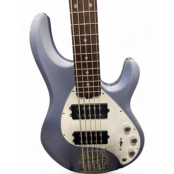 Used Sterling by Music Man Ray5 5 String Purple Electric Bass Guitar