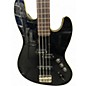 Used 2010s Fender Aerodyne Jazz Bass Black Electric Bass Guitar