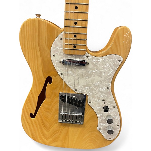 Used Fernandes TE3 Natural Hollow Body Electric Guitar